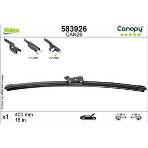 Wisserblad VALEO Canopy 583926, 400mm, Voor, 1 Stuk