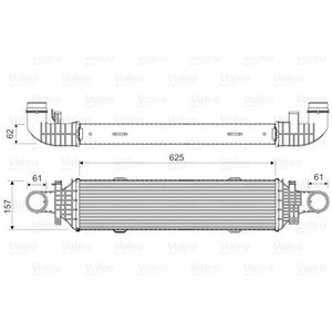 Intercooler, Inlaatluchtkoeler Mercedes-Benz Valeo 818631