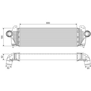Intercooler, Inlaatluchtkoeler Iveco Valeo 818694