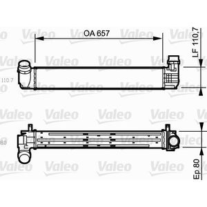 Renault - Valeo 818870 - Intercooler - Aluminium - Luchtgekoeld