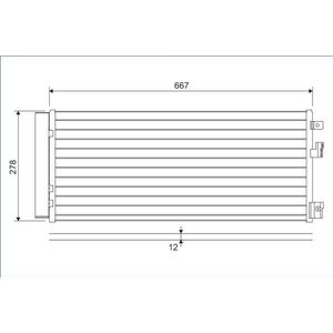 Condensator, airconditioning VALEO 822574