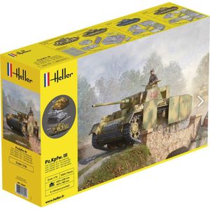1:16 Heller 30321 Pz.Kpfw.III Ausf. J,L,M (4in1) Tank Plastic Modelbouwpakket