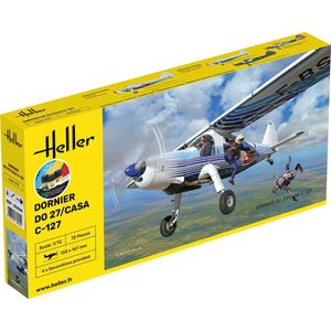 1:72 Heller 35304 Dornier DO27/CASA C-127 - Starter Kit Plastic Modelbouwpakket