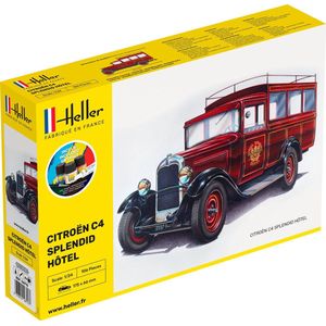 1:24 Heller 56713 Citroen C4 - Splendid Hotel Bus - Starter Kit Plastic Modelbouwpakket