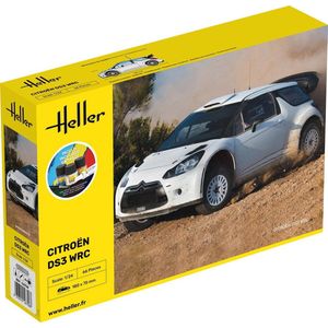 1:24 Heller 56758 Citroen DS3 WRC Rallye Auto - Starter Kit Plastic Modelbouwpakket