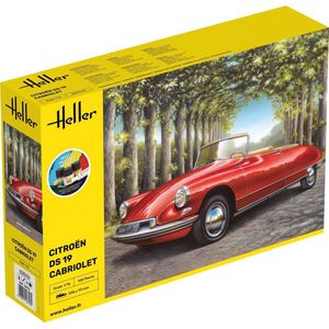 1:16 Heller 56796 Citroen DS19 Cabriolet Auto - Starter Kit Plastic Modelbouwpakket