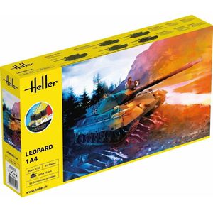 1:35 Heller 57126 Leopard 1A4 Tank - Starter Kit Plastic Modelbouwpakket