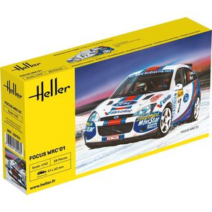 1:43 Heller 80196 Ford Focus WRC01 Plastic Modelbouwpakket