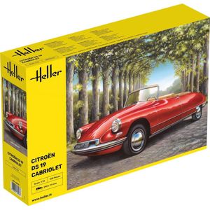 1:16 Heller 80796 Citroen DS19 Cabriolet Auto Plastic Modelbouwpakket