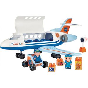 Ecoiffier - Abrick Happy Jet - Speelgoed - Inclusief 2 Figuren en Accessoires
