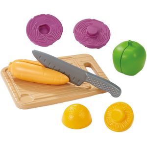 Ecoiffier 100% Chef Snijplank met Groenten en Snijmes, 10dlg.