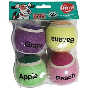 Adori Tennisballen - Hondenspeelgoed - Geel 3 stuks - Werpspeelgoed - Pets Place