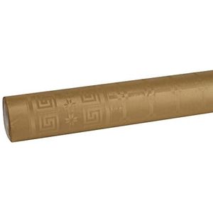 Pro Nappe THOUY F50040OR tafelkleed van damastpapier op rol, goudkleurig, 2500 x 120 x 0,3 cm