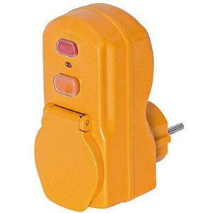 Brennenstuhl 1290631 adapter stroomschakelaar 30 mA 1P + N + T 16 A 230 V IP54, oranje
