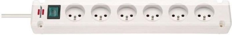 Brennenstuhl - Stekkerdoos Bremount - 6 Stopcontacten - 3 m - Wit