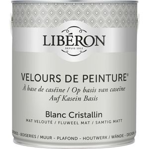 Libéron Muurverf Velours De Peinture Blanc Cristallin Fluweel Mat 2,5l