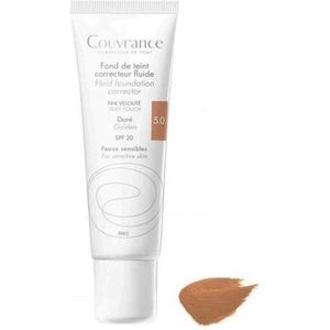 Avène Couvrance Vloeibare Dekkende Make-up SPF 20 Tint 5.0 Golden 30 ml