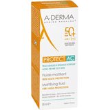 Aderma - Fluide Matifiant - Zonnebrandcrème - SPF50+ - 40ml