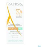 Aderma - Fluide Matifiant - Zonnebrandcrème - SPF50+ - 40ml