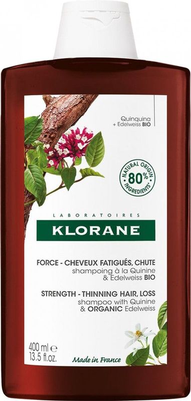 Klorane - Quinine & Edelweiss Bio - Shampoo - 400 ml