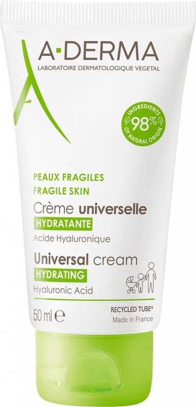 A-Derma - Soin Originele Crème - Hydraterende Crème - 50ml - Natuurlijke Ingrediënten
