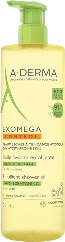 A-DERMA - EXOMEGA CONTROL JEUKWERENDE EMOLLIËRENDE WASOLIE
