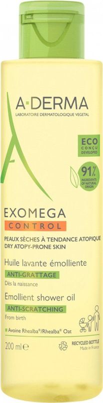 A-DERMA - EXOMEGA CONTROL JEUKWERENDE EMOLLIËRENDE WASOLIE