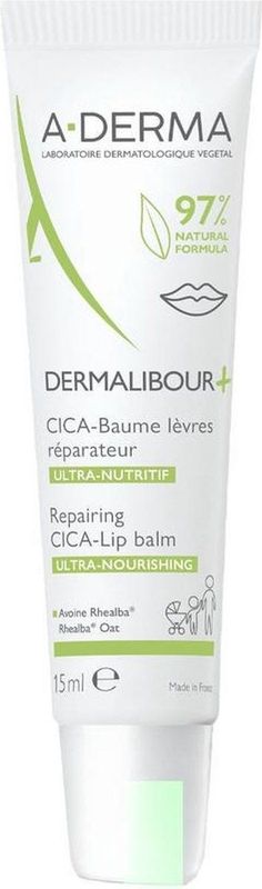 A-Derma - Dermalibour+ - Lippenbalsem - 15 ml