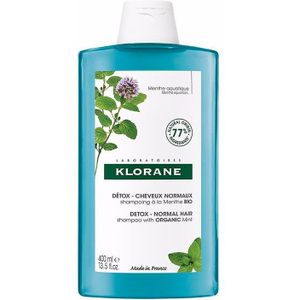 Klorane - Bio WATERMUNT - Shampoo - Normaal Haar - Detox en Glans - 200ml