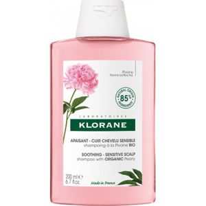 Klorane - Pioenroos Shampoo - 200ml - Biologisch Afbreekbaar - Vegan