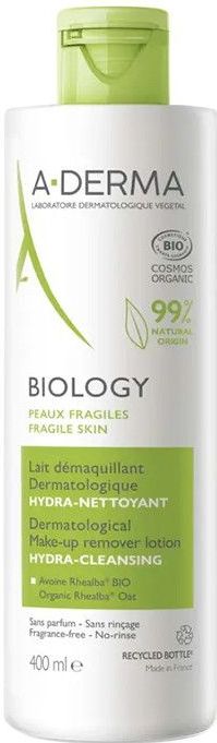 A-Derma Biology Lait Démaquillant Dermatologique 400ml