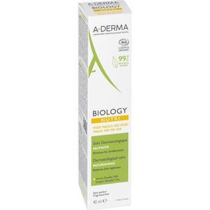 A-DERMA - BIOLOGY - Voedende Gezichtscrème - 99% Natuurlijke Oorsprong