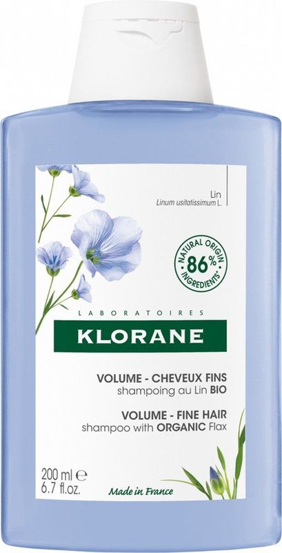 Klorane - Volume Shampoo - 200 ml - Organic Flax