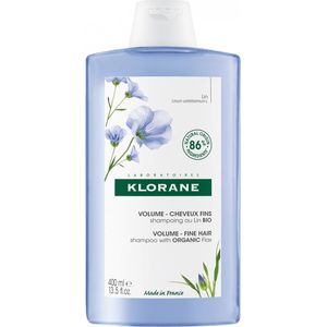 Klorane - Flax Fiber Bio - Shampoo - 400 ml - Fijn en Futloos Haar