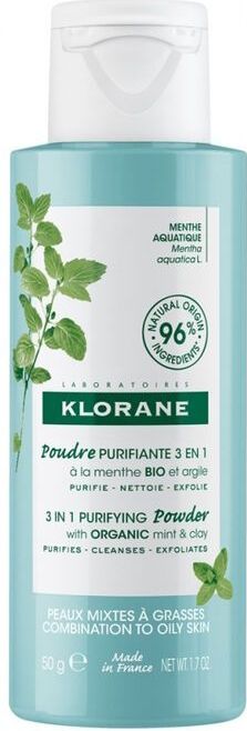 Klorane - 3 in 1 Purifying Powder - Mint - Poeder - 100g