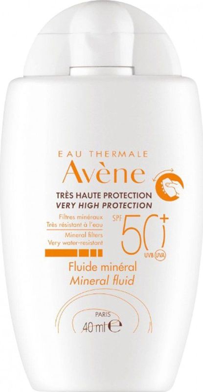 Avène - Solaires Gamme Blanche - Fluide Minérale SPF50+ - 40ml - 100% Mineraal