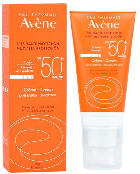 Avène Zon Crème Zonder Parfum SPF50+ 50 Zonnecrème