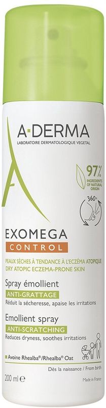 A-Derma Exomega Control Spray - 200ml - Emolliënt - Voor Droge Huid