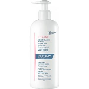 Ducray - Ictyane Voedende Emolliërende Crème - Gezicht en Lichaam - 400 ml