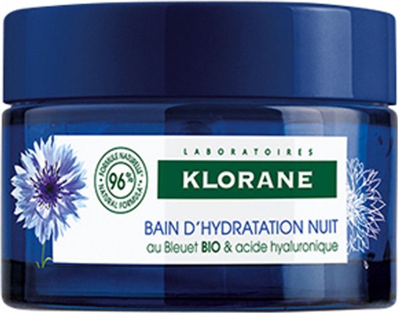 Klorane - Gezicht Korenbloem Nacht Hydra Bad - 50ml - Hydraterende Nachtverzorging
