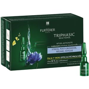 René Furterer Triphasic Reactief - Haargroeimiddel - 12x5ml - Natuurlijke Ingrediënten