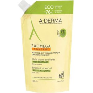 A-DERMA Exomega Control Emolliërende Reinigingsolie Antikras Navulling 500 ml