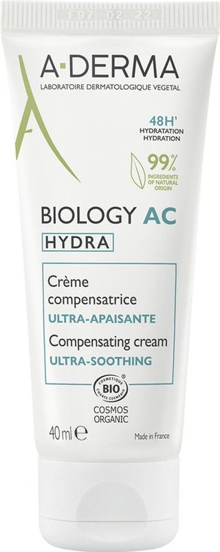 A-DERMA Biology Ac Hydra Calm - Gezichtsbehandeling - 40ml - Verzacht en hydrateert