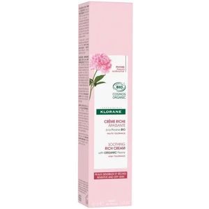 KLORANE Rijke crème, rustgevend, pioenroos biologisch, 40 ml