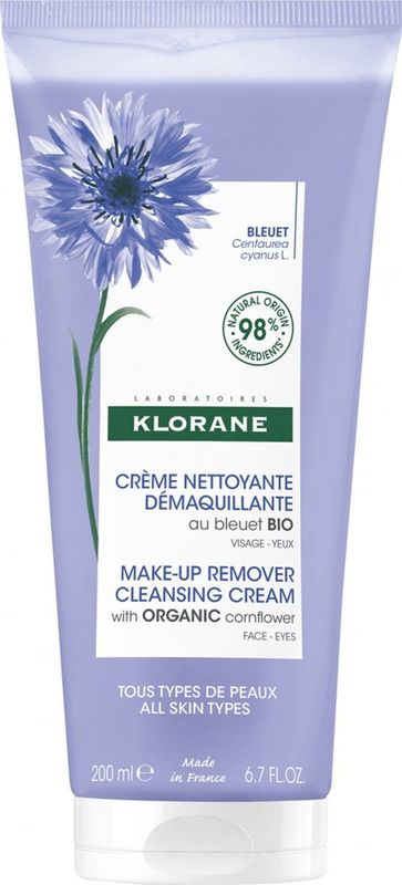 Klorane - Cornflower Make-up remover - Reinigende Melk - 200 ml