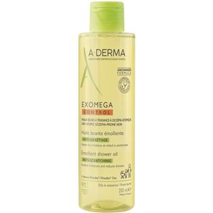 A-Derma Exomega Control Emollient Shower Oil bevochtigende doucheolie voor Droge tot Atopie Huid 200 ml