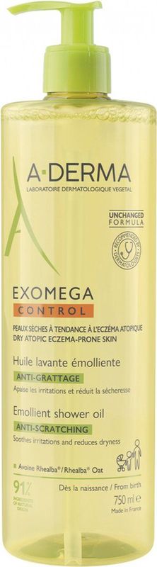A-Derma Olie Exomega Control - Huile Lavante - 500ml - Emolliërende Wasolie