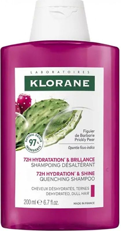 Klorane - Hydration & Shine - Quenching Shampoo - Cactusvijg - 200 ml