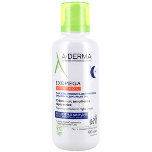A-Derma ExoMega Control Herstellende Emolliërende Nachtcrème Anti-Jeuk 400ml