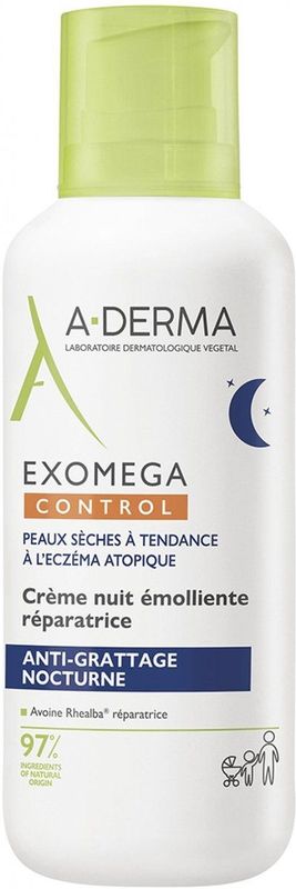 A-DERMA - Exomega Control - Nachtcrème - 400 ml - Geurvrij